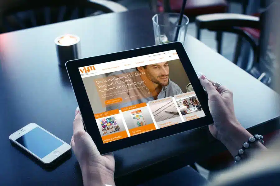 Website für den VKM Bayern, von der Online-Agentur in Hof